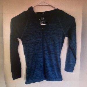 Blue Long Sleeve Top